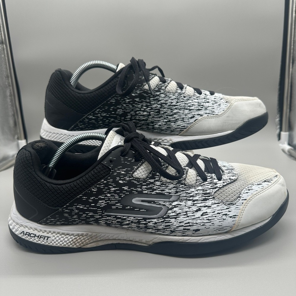 Skechers Viper Court Arch Fit Pickleball Shoes Mens 11.5 Black White Athletic